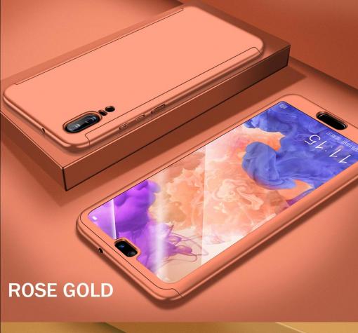 Твърд гръб Magic Skin 360° FULL за Huawei P20 - Rose Gold