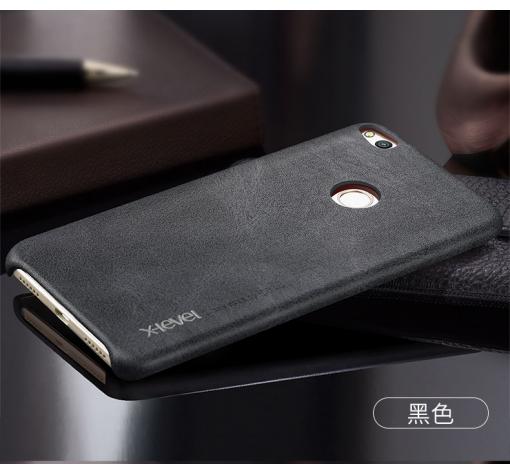 Оригинален кожен гръб X-level Vintage Series за Huawei Honor 8 Lite - черен