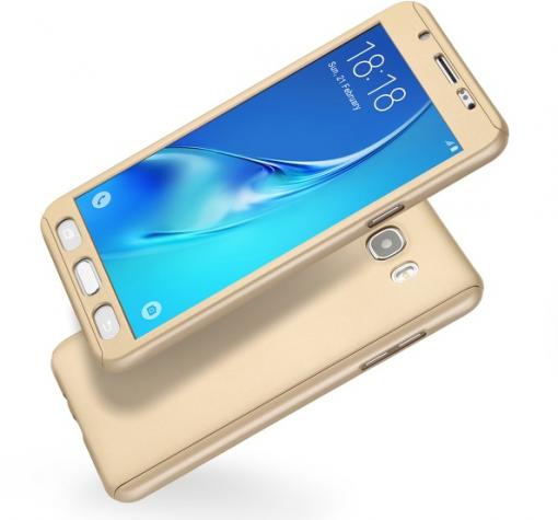Твърд гръб Magic Skin 360° FULL за Samsung J5 2016 J510 - златист