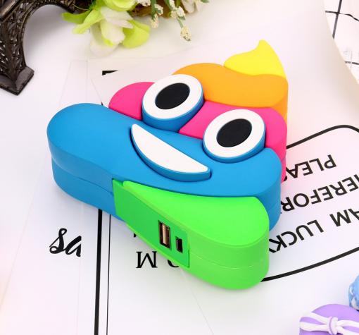 Универсална външна батерия Cartoon Emoji / Universal Power Bank Cartoon Emoji 5600mAh - многоцветна / Poop