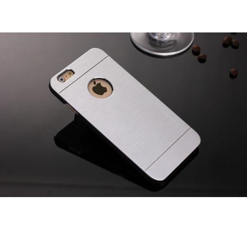 Луксозен твърд гръб / капак / MOTOMO за Apple iPhone 7 - сребрист