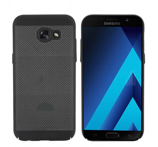 Силиконов калъф / гръб / TPU за Samsung A5 2017 A520 - черен / Grid