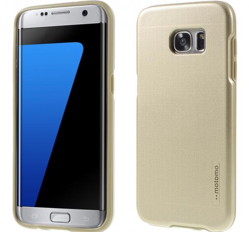 Твърд гръб MOTOMO TPU PC Hybrid Case за Samsung S7 G930 - златист