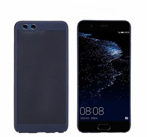 Луксозен твърд гръб за Huawei Y5 2018 - син / Grid