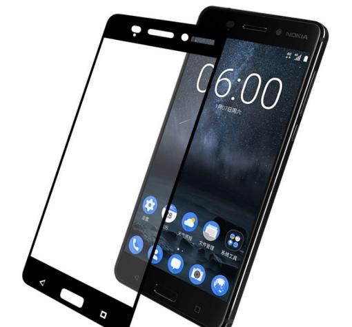 3D full cover Tempered glass screen protector Nokia 5 / Извит стъклен скрийн протектор Nokia 5 - черен