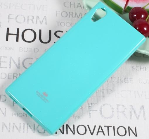 Луксозен силиконов калъф / гръб / TPU Mercury GOOSPERY Jelly Case за Sony Xperia XA1 - мента