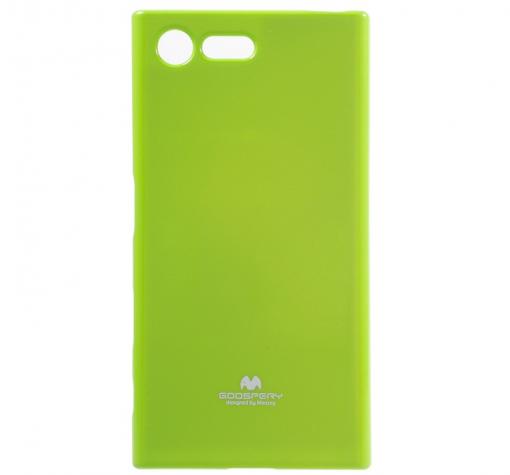 Луксозен силиконов калъф / гръб / TPU Mercury GOOSPERY Jelly Case за Sony Xperia X Compact / X Mini F5321 - зелен