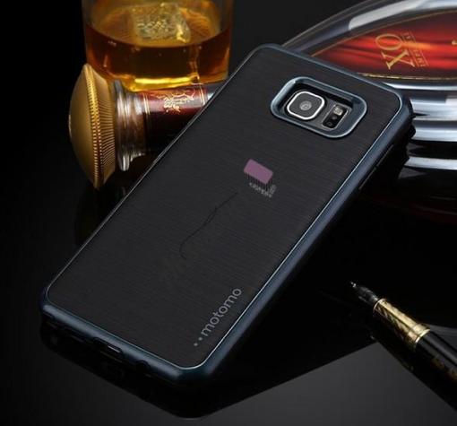 Луксозен силиконов калъф / гръб / TPU ROYCE за Samsung S7 G930 - черен / черен кант