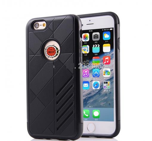 Твърд гръб Hybrid Case за Apple iPhone 6 / iPhone 6S - черен