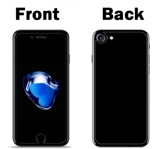 Удароустойчив извит скрийн протектор 360° / 3D Full Cover / за Apple iPhone 7 - прозрачен / лице и гръб