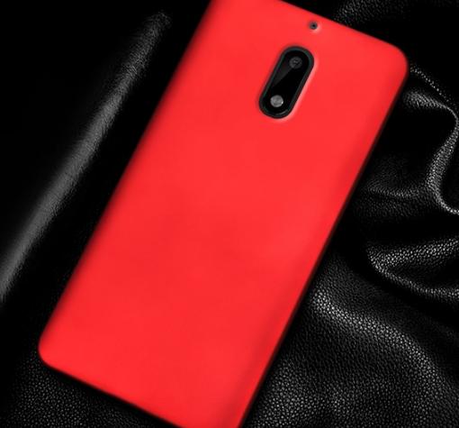 Силиконов калъф / гръб / TPU за Nokia 3 2017 - червен / мат