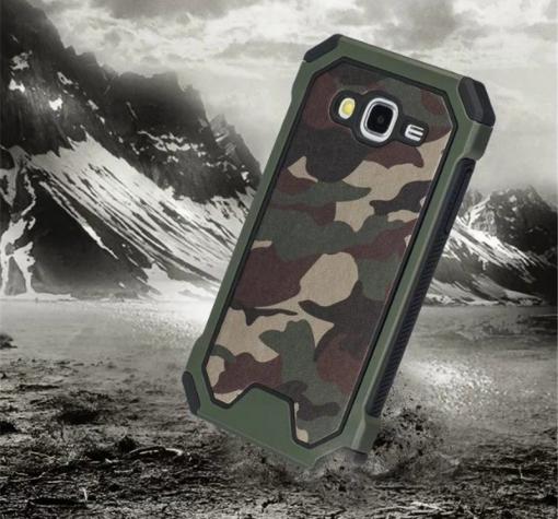 Силиконов калъф / гръб / TPU за Samsung J3 / J3 2016 J320 - камуфлаж / зелен