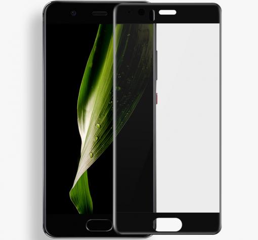 Оригинален извит стъклен скрийн протектор / 4D EQUIPTORS Screen Protector за Huawei P10 - черен