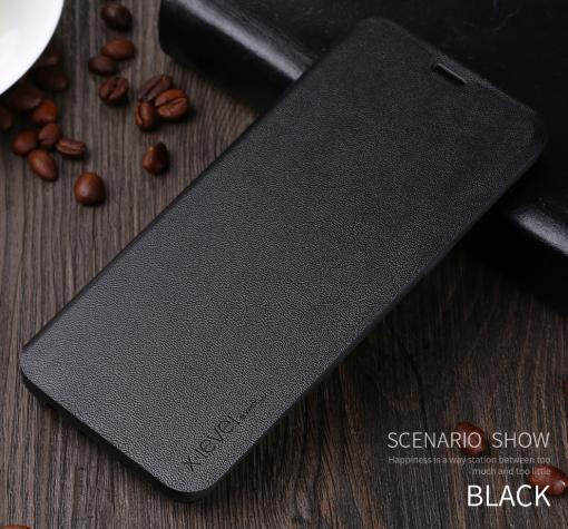 Луксозен кожен калъф Flip тефтер със стойка X-level за Samsung S8 Plus G955 - черен