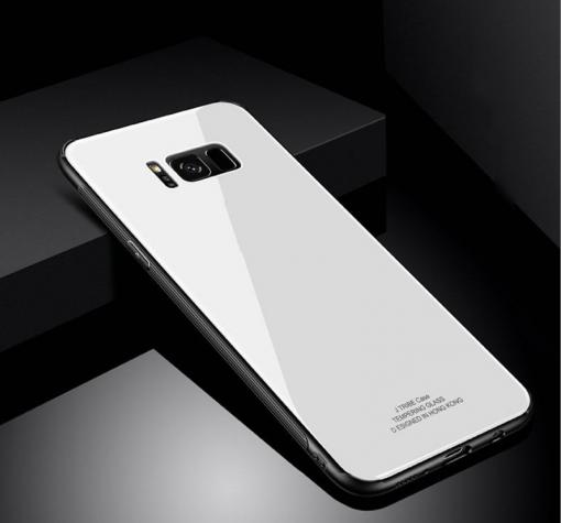 Луксозен стъклен твърд гръб KST Design Series за Samsung S8 G950 - бял
