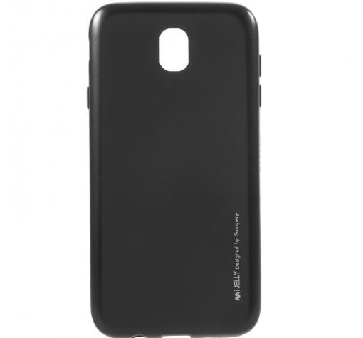 Силиконов калъф / гръб / TPU MERCURY i-Jelly Case Metallic Finish за Samsung J7 2017 J730 - черен