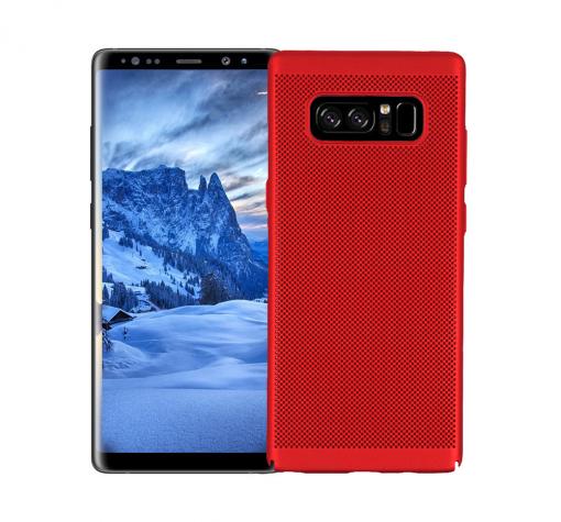 Твърд гръб за Samsung Note 8 N950 - червен / Grid