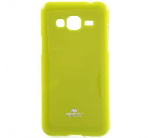 Луксозен силиконов калъф / гръб / TPU Mercury GOOSPERY Jelly Case за Samsung J3 2016 J320 - зелен
