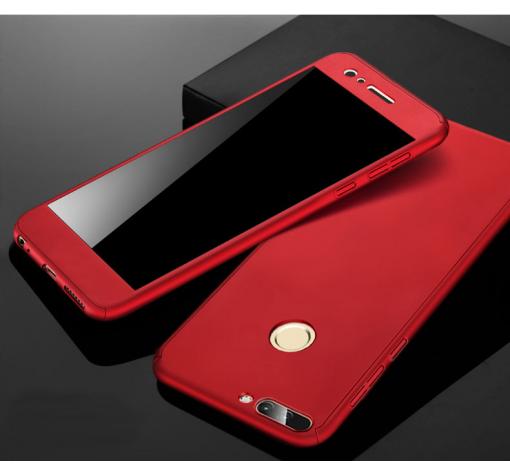 Твърд гръб Magic Skin 360° FULL за Huawei Y7 2018 - червен