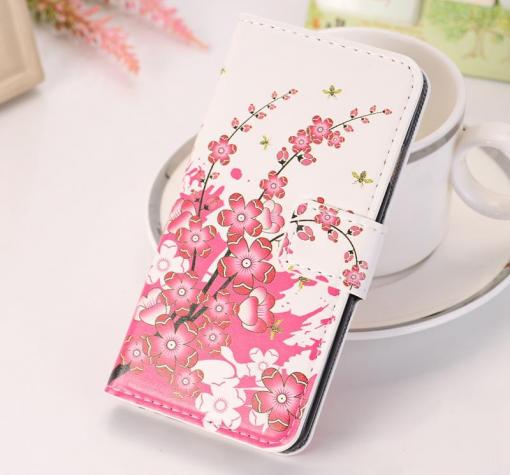 Кожен калъф Flip тефтер Flexi със стойка за Samsung J5 2017 J520 - Peach Blossom