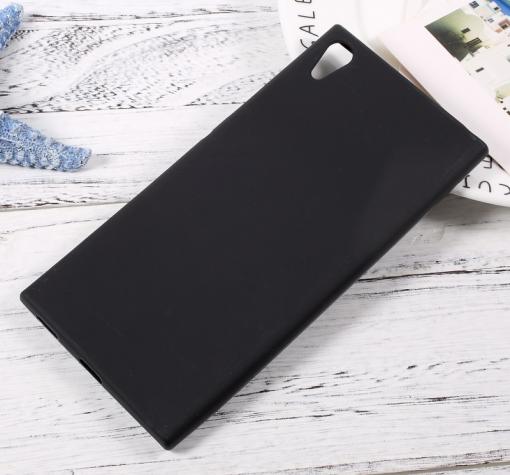 Силиконов калъф / гръб / TPU за Sony Xperia XA1 - черен / мат