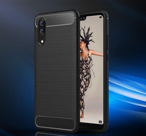Силиконов калъф / гръб / TPU за Huawei P20 Pro - черен / carbon