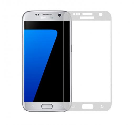 3D full cover Tempered glass screen protector Samsung S7 G930 / Стъклен скрийн протектор за Samsung S7 G930 - прозрачен