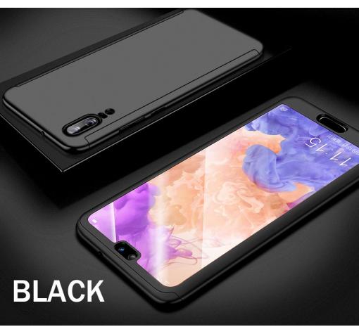 Твърд гръб Magic Skin 360° FULL за Huawei P20 - черен