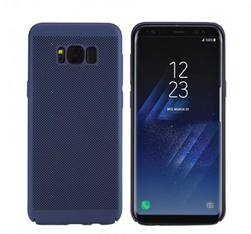 Твърд гръб за Samsung S8 G950 - тъмно син / Grid