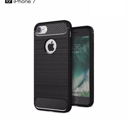 Силиконов калъф / гръб / TPU за Apple iPhone 6 Plus / iPhone 6S Plus - черен / carbon