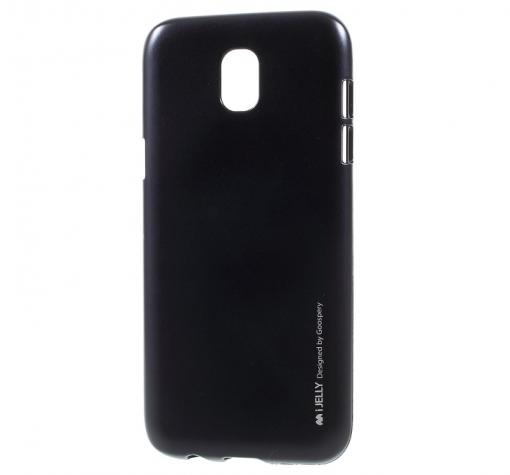 Силиконов калъф / гръб / TPU MERCURY i-Jelly Case Metallic Finish за Samsung J5 2017 J530 - черен