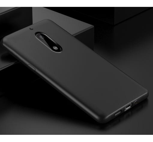 Силиконов калъф / гръб / TPU за Nokia 7 2017 - черен / мат