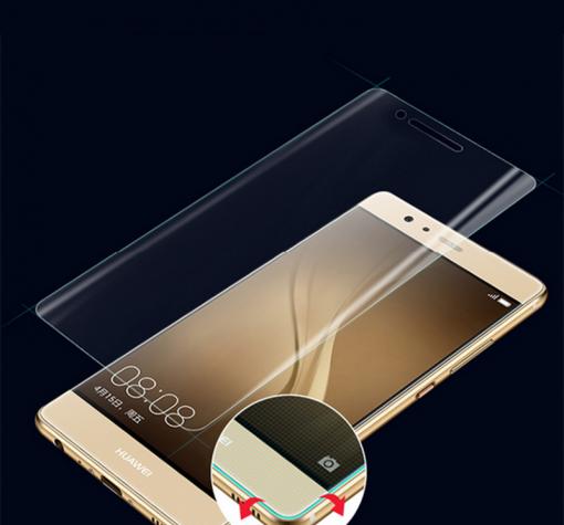 Удароустойчив извит скрийн протектор / 3D full cover Screen Protector за дисплей на Huawei P10