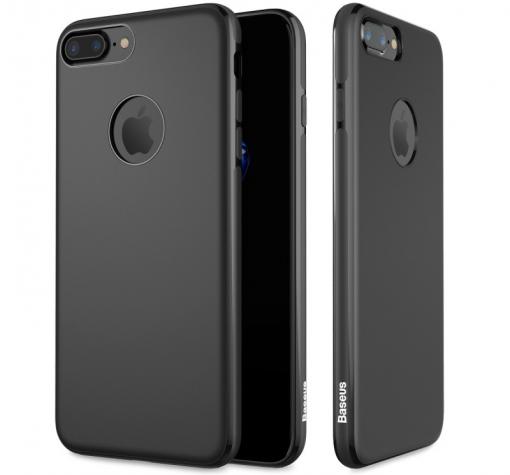 Ултра тънък силиконов калъф / гръб / TPU Ultra Thin Baseus Mystery Case за Apple iPhone 7 - черен