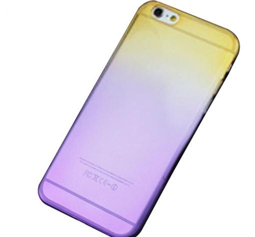 Силиконов калъф / гръб / TPU за Huawei Y5 2018 - преливащ / златисто и светло лилав
