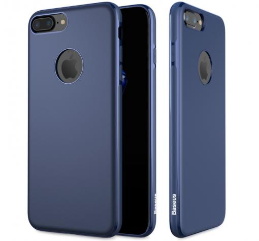 Ултра тънък силиконов калъф / гръб / TPU Ultra Thin Baseus Mystery Case за Apple iPhone 7 - тъмно син