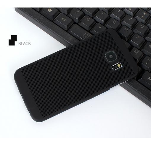 Твърд гръб за Samsung S7 Edge G935 - черен / Grid