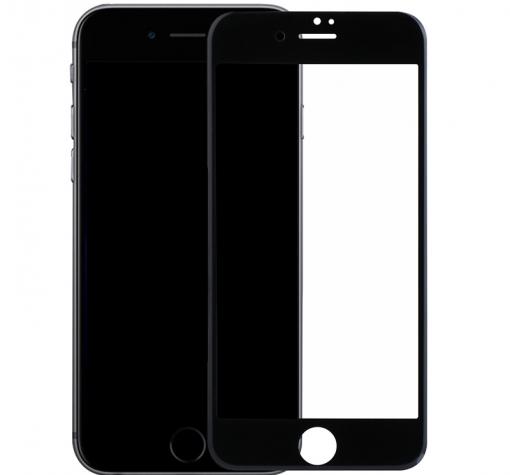 3D full cover Tempered glass screen protector Apple iPhone 7 / Извит стъклен скрийн протектор за Apple iPhone 7 - черен