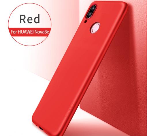 Оригинален силиконов калъф / гръб / TPU X-LEVEL Guardian Series за Huawei P20 Lite - червен / мат