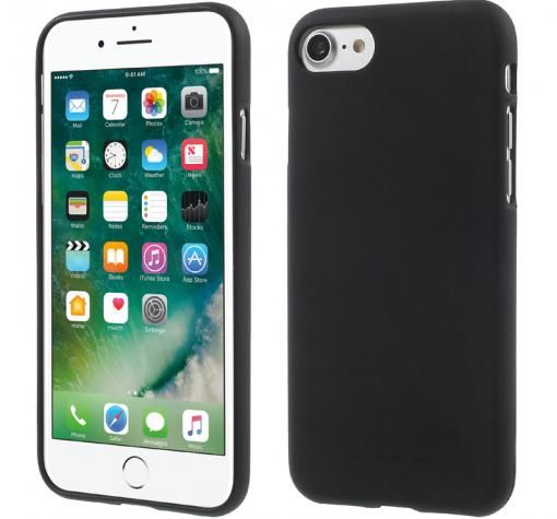 Луксозен силиконов калъф / гръб / TPU Mercury GOOSPERY Soft Jelly Case за Apple iPhone 6 / iPhone 6S - черен