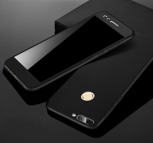 Твърд гръб Magic Skin 360° FULL за Huawei Y7 2018 - черен