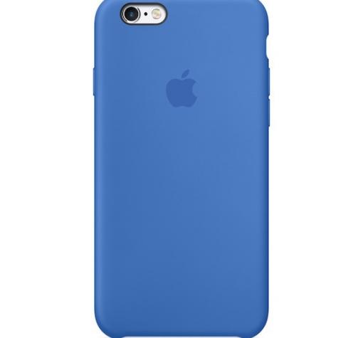Оригинален силиконов калъф / гръб / TPU за Apple iPhone 6 / iPhone 6S - син