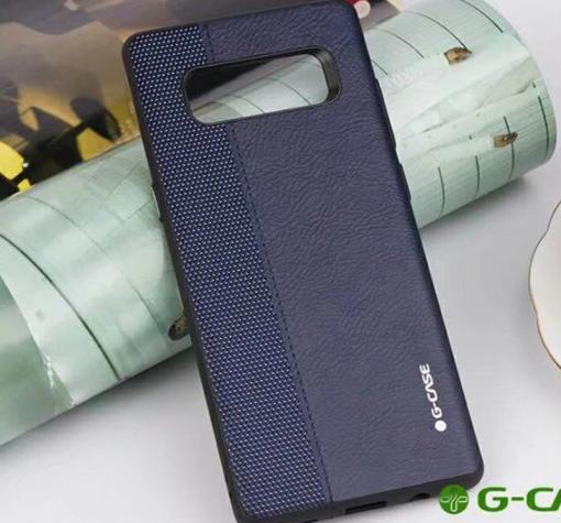 Луксозен кожен гръб G-Case Earl Series за Samsung Note 8 N950 - син