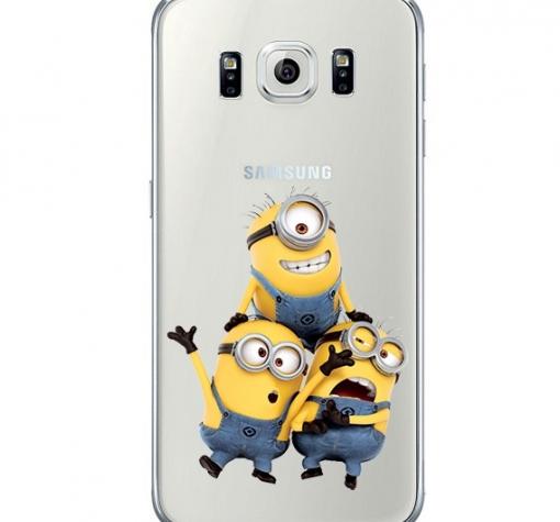 Ултра тънък силиконов калъф / гръб / TPU Ultra Thin за Samsung J500 J5 - прозрачен / Minions Art 4