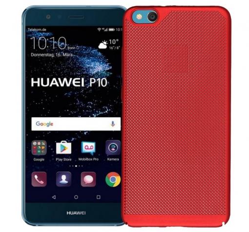 Луксозен твърд гръб за Xiaomi Redmi 6A - червен / Grid