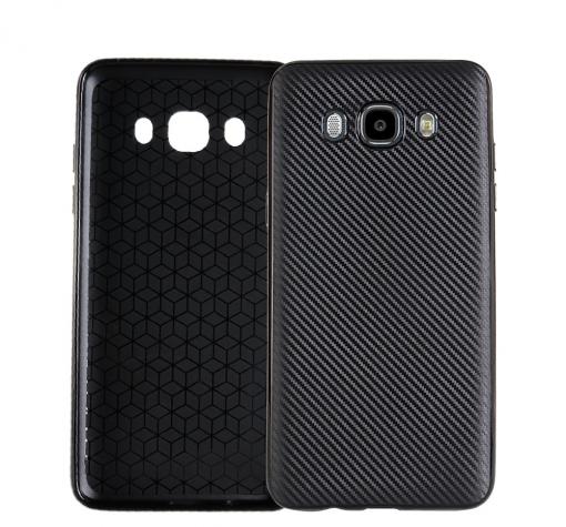 Силиконов калъф / гръб / TPU за Samsung J5 2016 J510 - черен / карбон