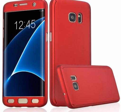 Твърд гръб Magic Skin 360° FULL за Samsung S7 G930 - червен