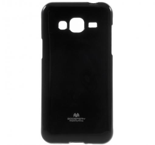 Луксозен силиконов калъф / гръб / TPU Mercury GOOSPERY Jelly Case за Samsung J3 2016 J320 - черен