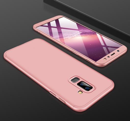 Твърд гръб Magic Skin 360° FULL за Samsung A6 Plus 2018 - Rose Gold