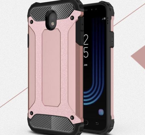 Силиконов гръб TPU Spigen Hybrid с твърда част за Samsung J5 2017 J530 - Rose Gold